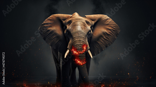 Elephant with heart. © Nobel