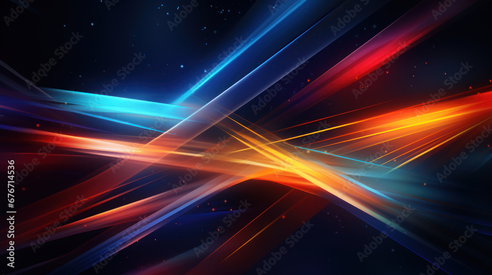 Dark Background with  Vibrant Lines