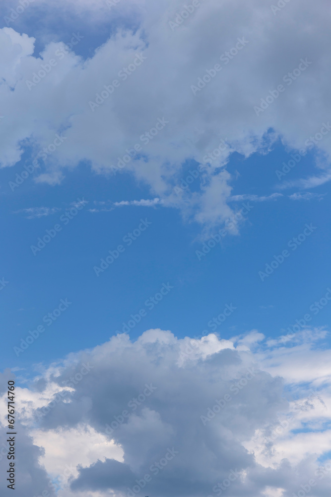 Obraz premium Summer blue Sky with storm Clouds