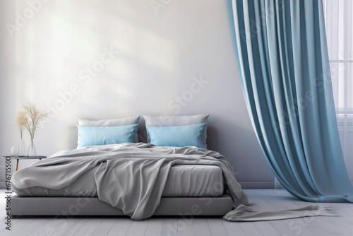 Generative AI illustration of luxury bedroom