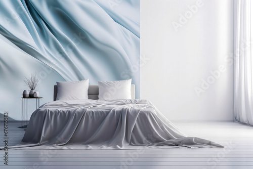 Generative AI illustration of luxury bedroom