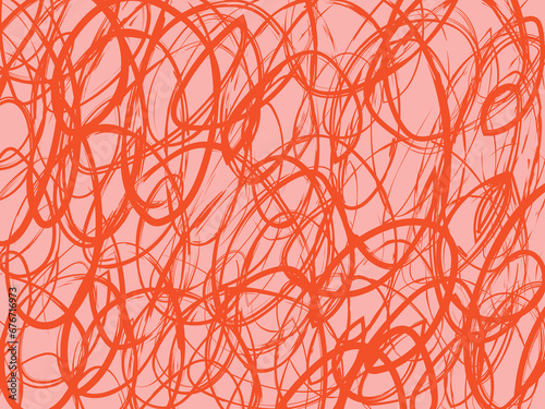 Charcoal pencil curly lines, colorful squiggles and shapes. Multi colored charcoal pencil scribble vector set. Hand drawn chalk smears and thin lines. Crayon sketch and Marker childish scribbles