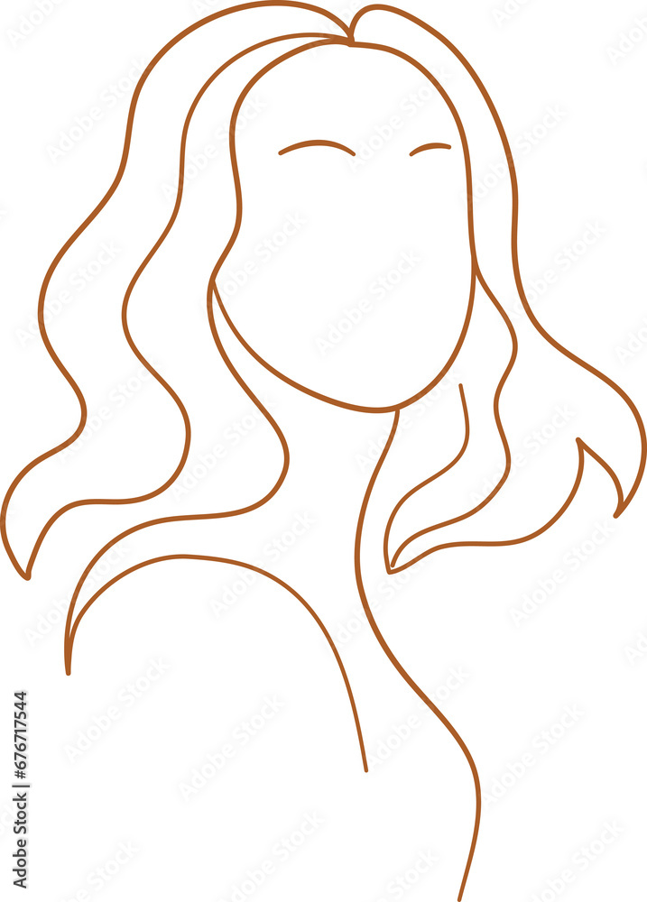Orange Women Face Pose Hand Drawn Line Art
Orange Women Face Pose Hand Drawn Line Art