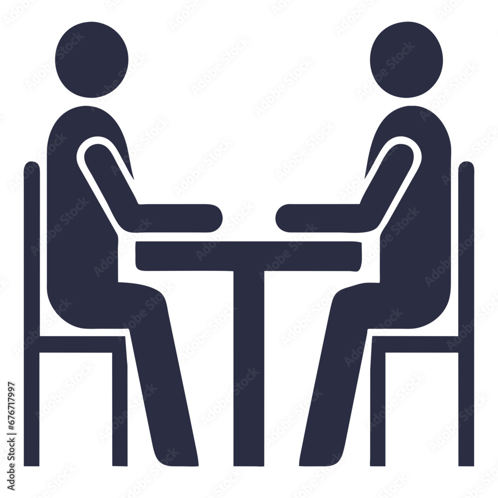 people are sitting across from each other at a table, appearing to have a meeting. people are sitting across from each other at a table, appearing to have a meeting.