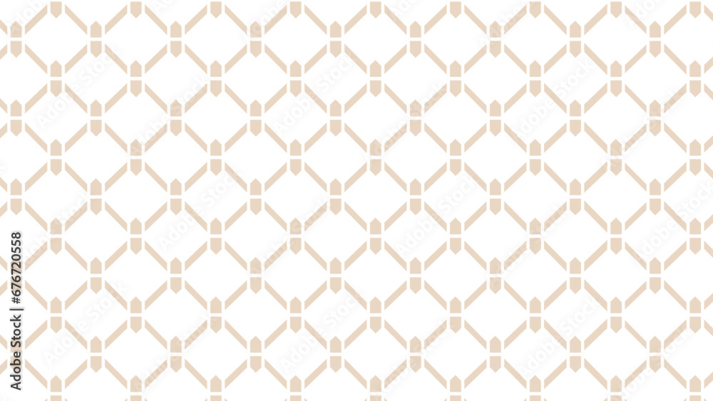 Beige and white ornament mesh pattern Beige and white ornament mesh pattern