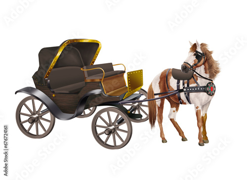 voiture, cheval, calèche, millésime, vieux, roue, transport, transport, vecteur, véhicule, carriole, antique, rétro, carrosse, chariot, voyage, illustration, auto, silhouette, automobile, conception, 