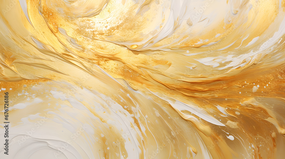 Luxury art in Eastern style. Golden swirl, artistic design. Painter uses vibrant paints to create these magic art, with addition golden glitters, lines marble Texture. generative AI. Luxury art in Eastern style. Golden swirl, artistic design. Painter uses vibrant paints to create these magic art, with addition golden glitters, lines marble Texture. generative AI.