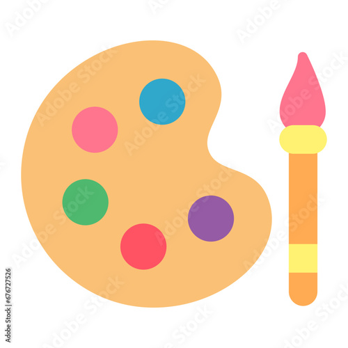 Paint Brush Pallete Icon