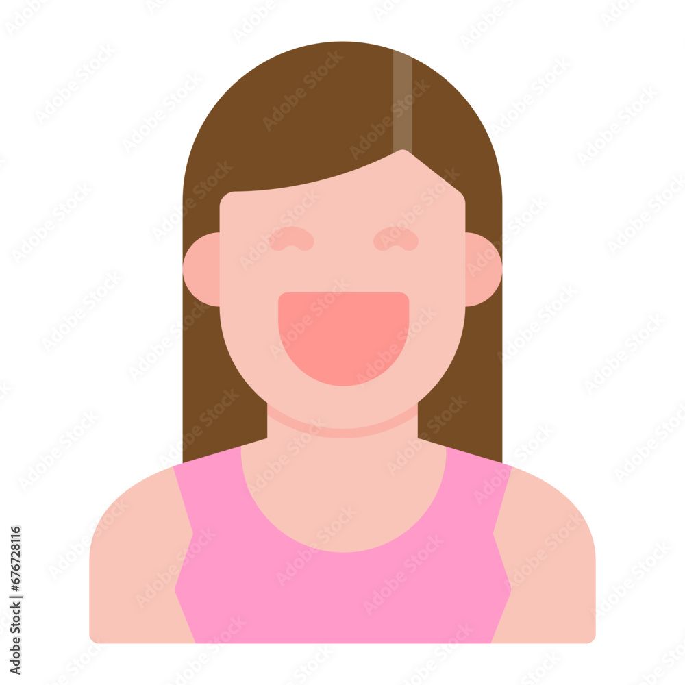 Smiling Women Icon Smiling Women Icon