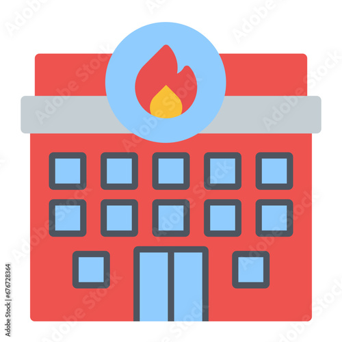 Fire Station Icon