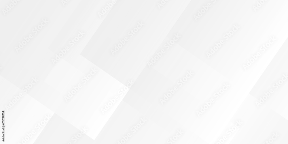 Obraz premium Abstract background with lines white and grey glossy squares diamond abstract tech banner design. seamless technology concept layered geometric line triangle shapes background.
