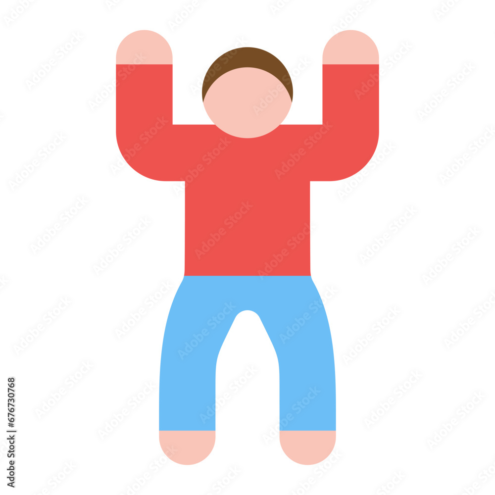 Mountain Pose Upward Icon Mountain Pose Upward Icon
