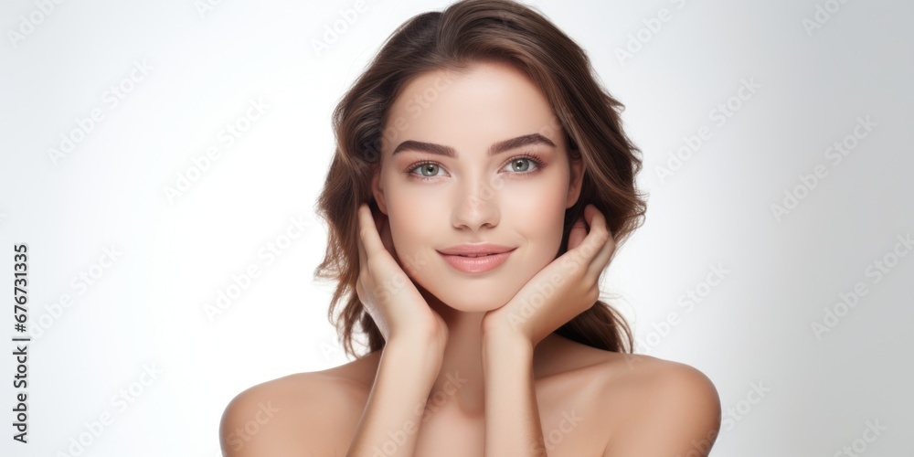 Beauty and Spa - Beautiful woman with clean fresh skin Beauty and Spa - Beautiful woman with clean fresh skin