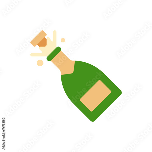 Bottle with Popping Cork