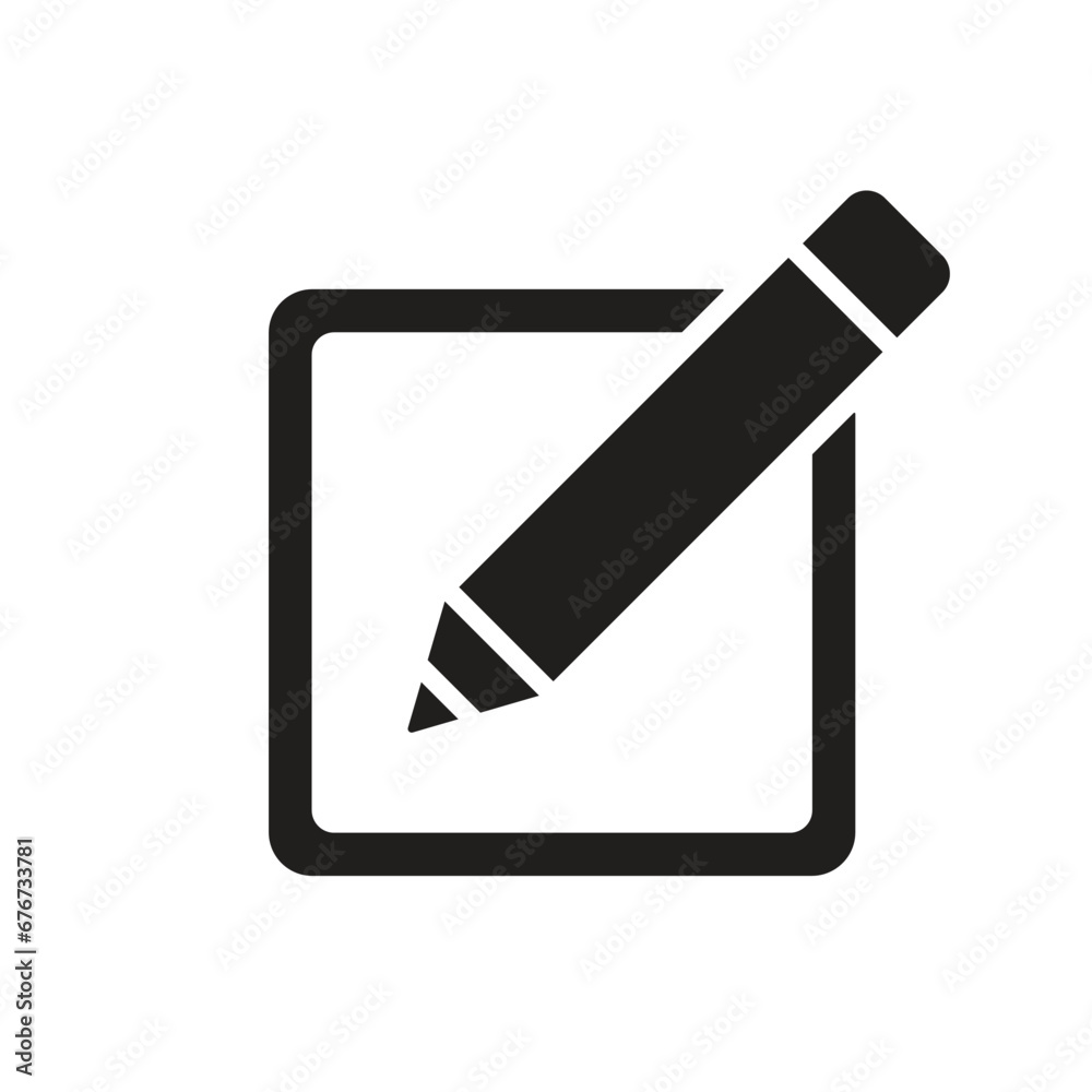 Edit icon or pencil icon isolated vector illustration. Edit icon or pencil icon isolated vector illustration.
