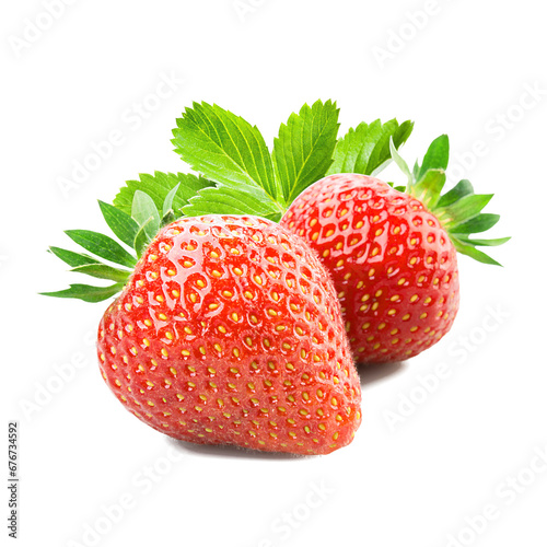tranparent strawberry isolated