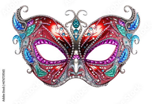 Venetian carnival mask on transparent background © Renata Hamuda
