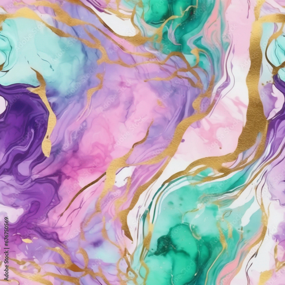 Luxury abstract background of marble liquid ink art painting on paper. Image of original artwork watercolor alcohol ink paint on high quality paper texture. Generative AI.
