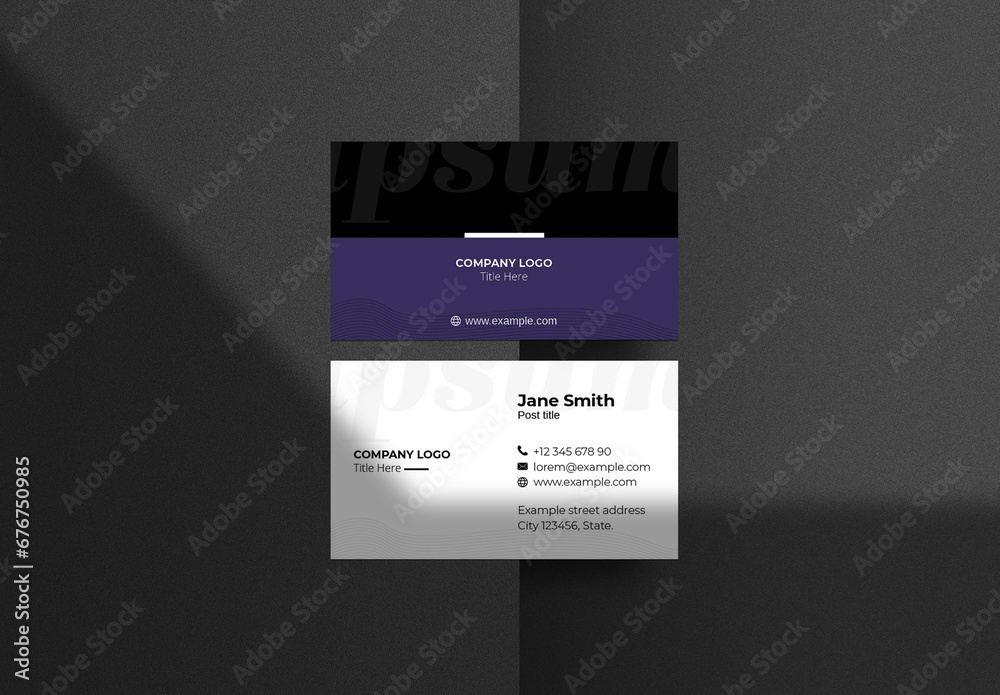 Creative Business Card Stock Template | Adobe Stock