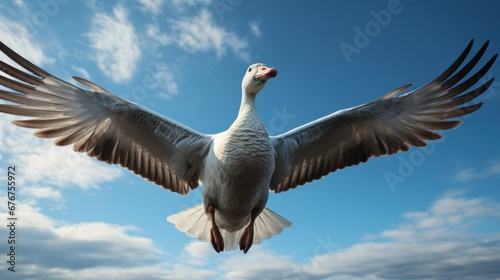 wild geese in flight photo