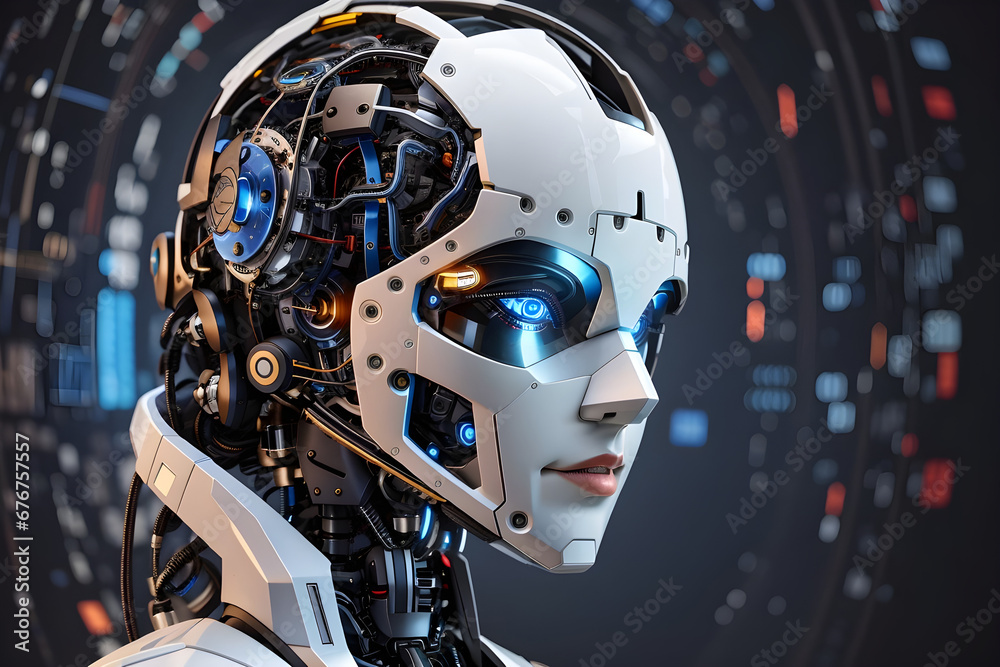 AI technology, robots, the world of the future AI technology, robots, the world of the future