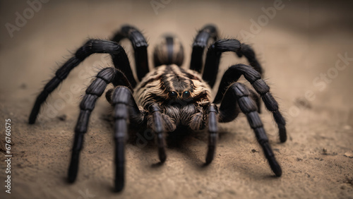 spider on a wall , tarantula , nature wildlife photography