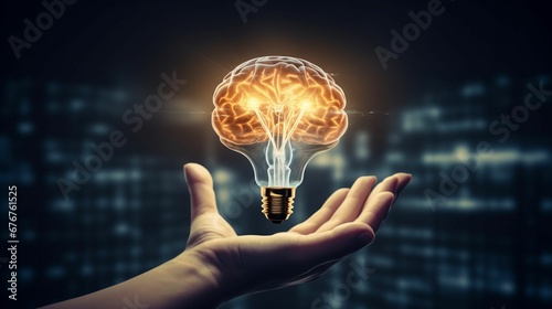 Enlightened Thoughts: AI Brain within a Light Bulb