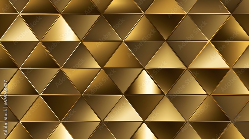 Dynamic Pattern of gold Triangles. Futuristic Wallpaper Dynamic Pattern of gold Triangles. Futuristic Wallpaper