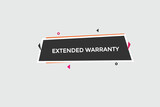  new extended warranty news website, click button, level, sign, speech, bubble  banner, 
