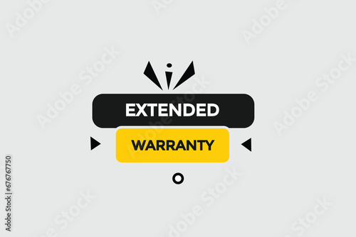  new extended warranty news website, click button, level, sign, speech, bubble  banner, 

