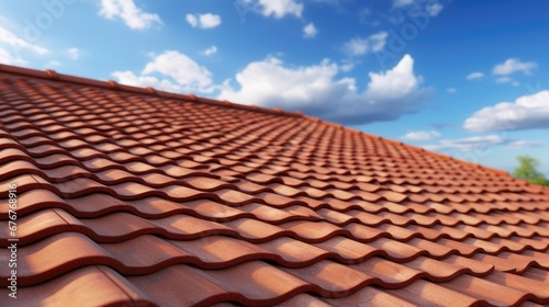 Roofing reinvented  A new  repaired roof with flat polymer tiles. Invest in stocks that embody modern durability and sleek architecture.
