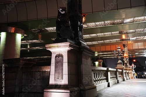 Statue of Kirin at Nihon-bashi Bridge in Tokyo, Japan - 日本 東京 日本橋 麒麟像 photo