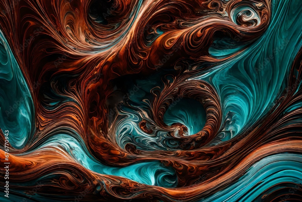 abstract fractal background with swirls