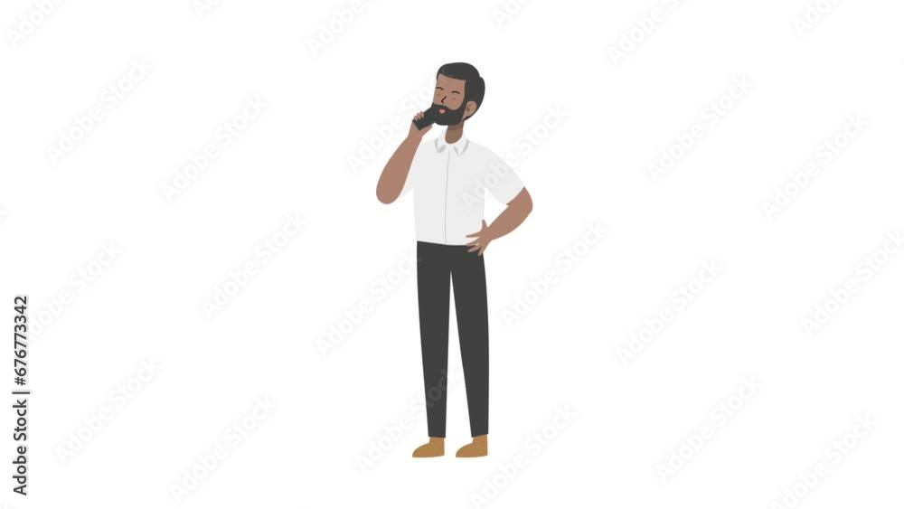 Business Call character Business Call character