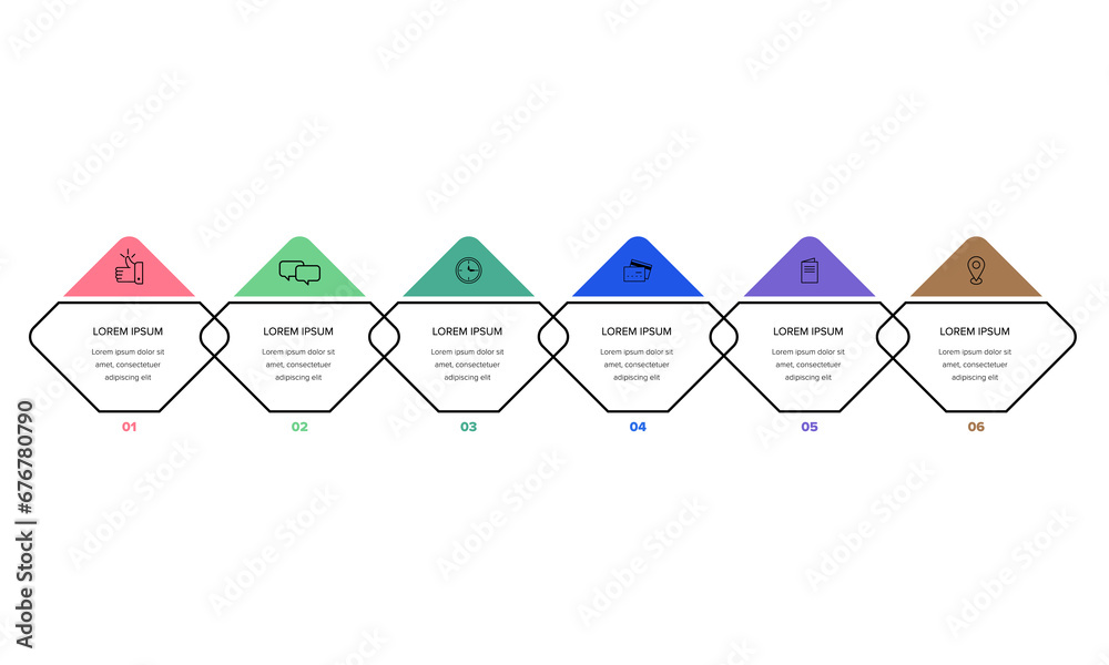 Vetor de Infographic. Vector Infographic design template with icons and ...