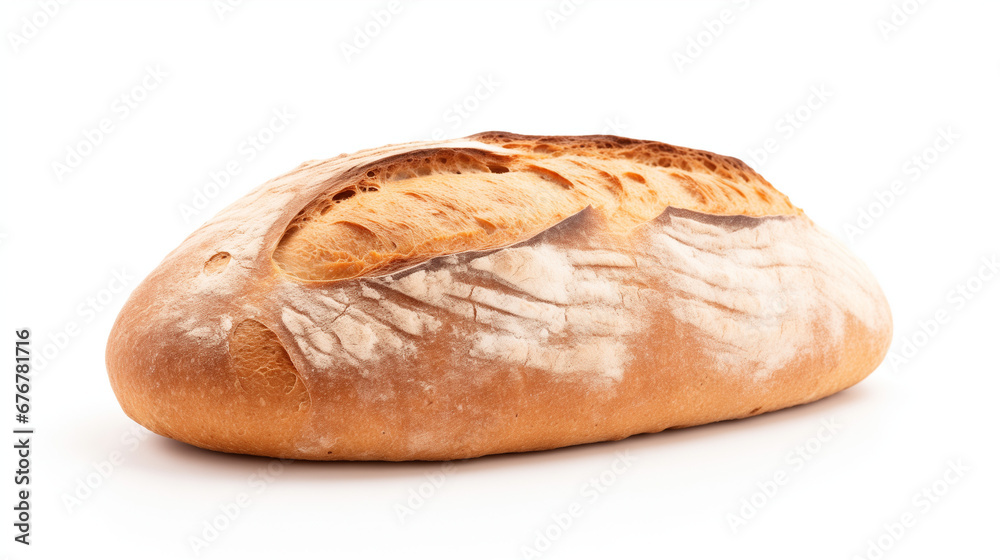  Loaf of Bread on Isolated White Background