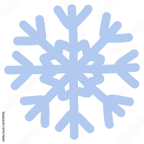 Snowflake Snow Icon Silhouette Doodle Art Vector