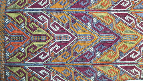 Anatolian hand knitting. Region Anatolia pillow pattern, rug pattern