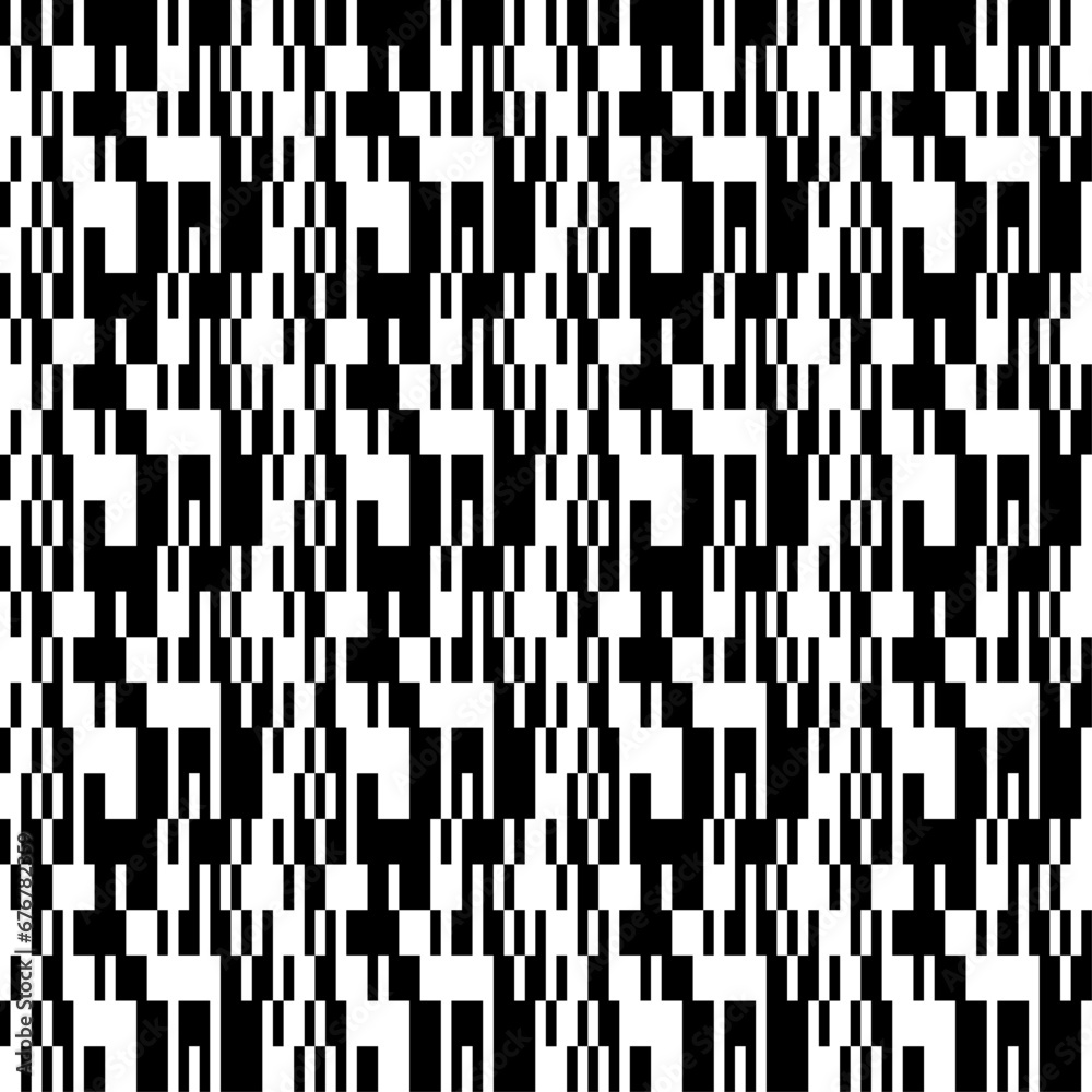 Fototapeta premium Black And White Abstract Pattern