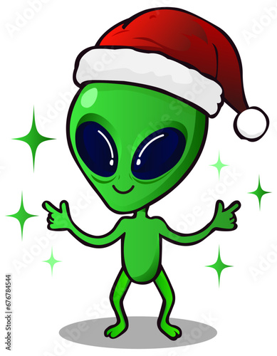 Funny Christmas Alien 