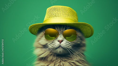 fantasy unusual funny animals in sunglasses art colorful portrait photo