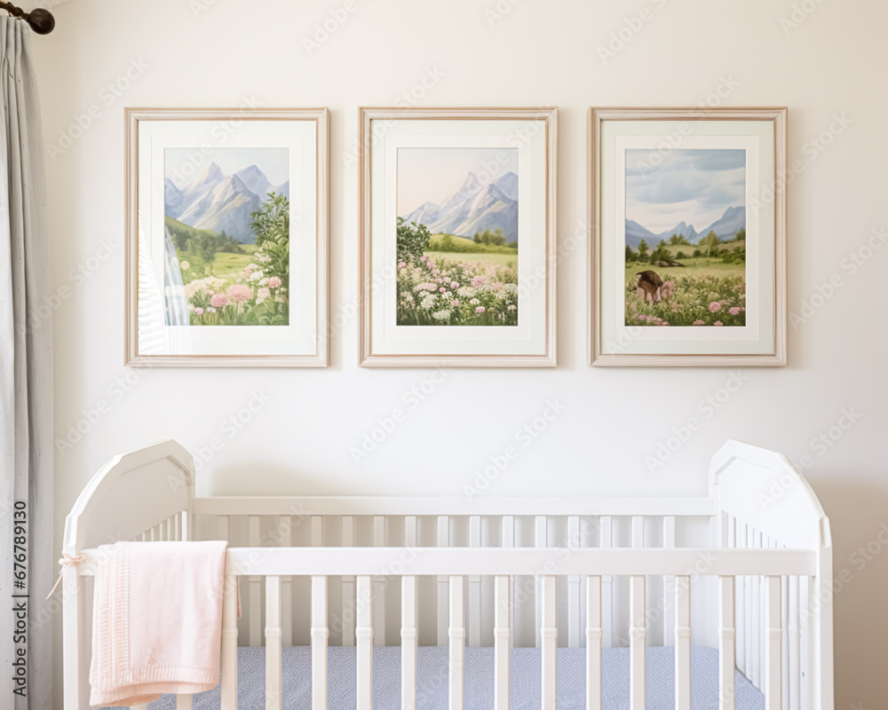 Nursery gallery wall, home decor and wall art, framed art in the ...