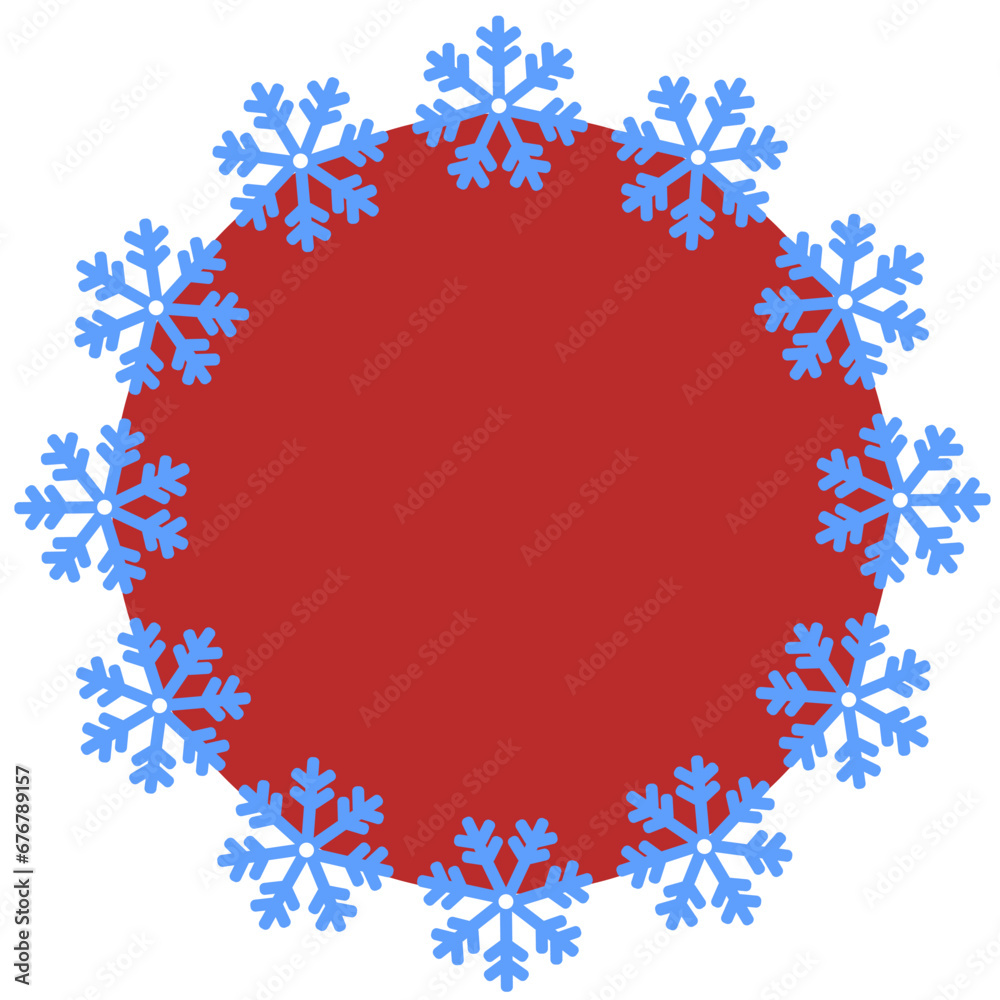 Vector icon background with snowflakes.
Red vector background for Christmas, New Year