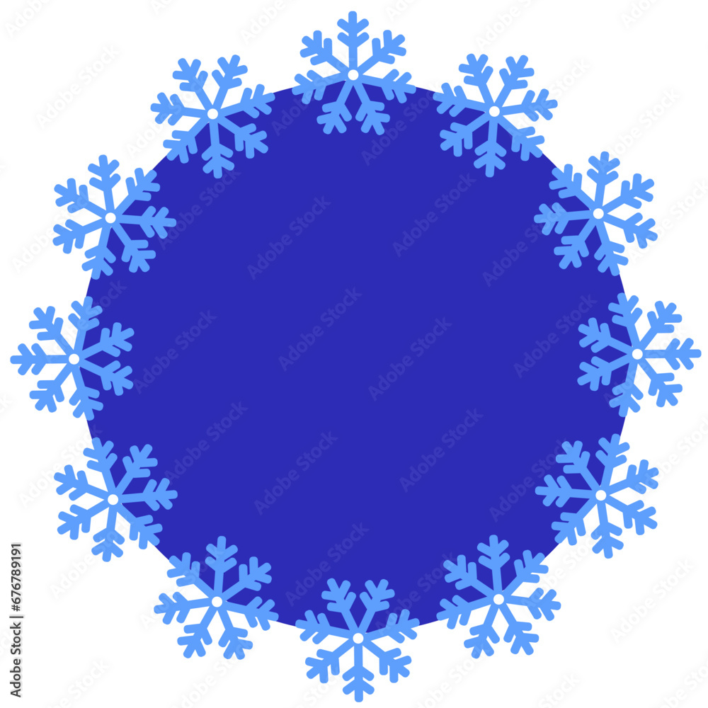 Vector icon background with snowflakes.
Blue vector background for Christmas, New Year