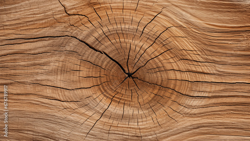 A cross-sectional photo showing the texture of unprocessed wood
