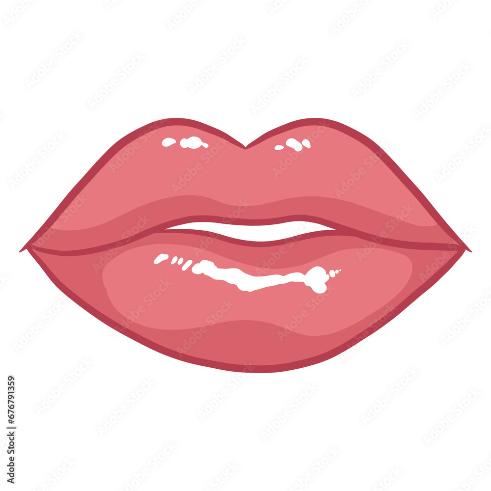 Nude Glossy Woman Lips Nude Glossy Woman Lips