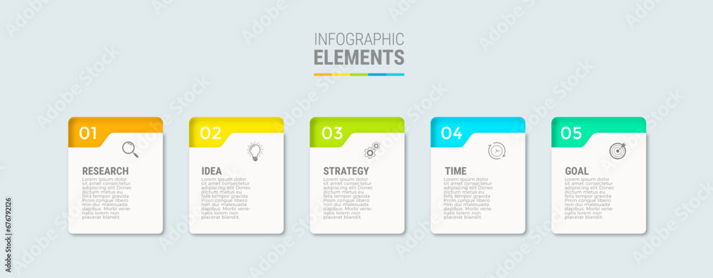 Business infographic design icons options or steps - obrazy, fototapety, plakaty 