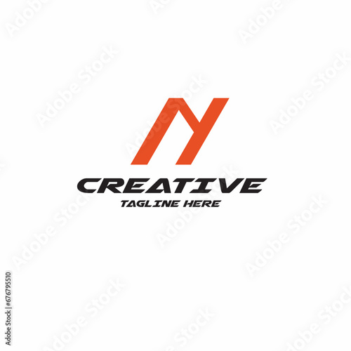 Free Download NY Initial Letter Logo Template - GFXLoad