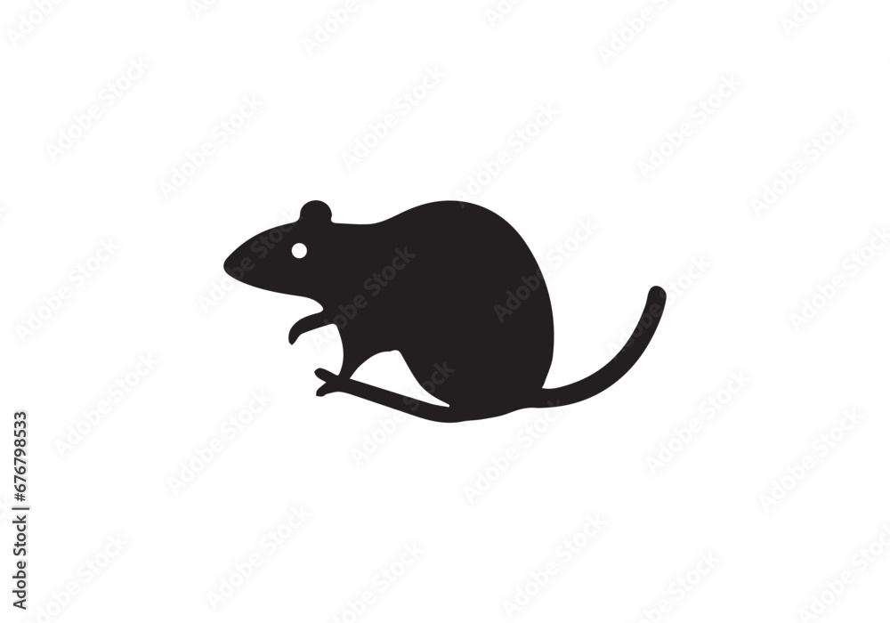 Obraz premium Bamboo Rat minimal style icon illustration design