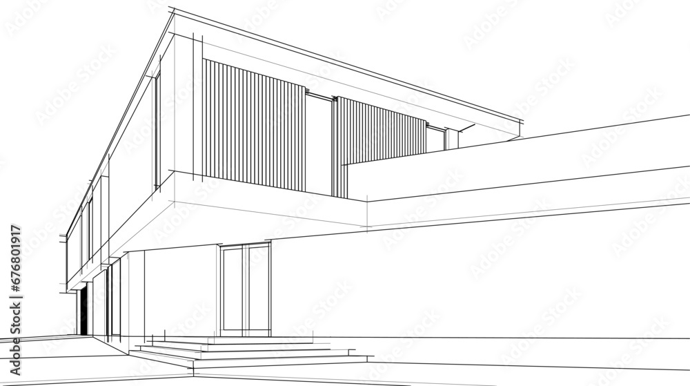 sketch of a house sketch of a house